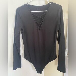 Black Long Sleeve Bodysuit